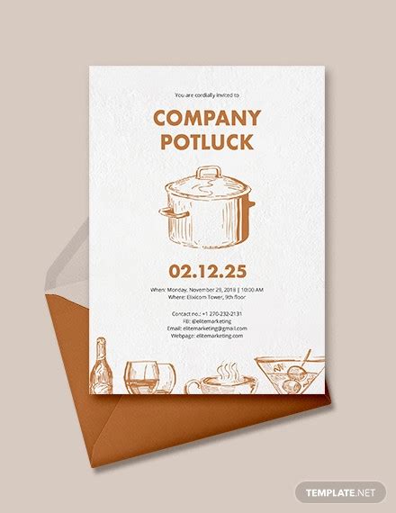 Potluck Party Invitation - 16+ Examples, Illustrator, Word, Pages ...