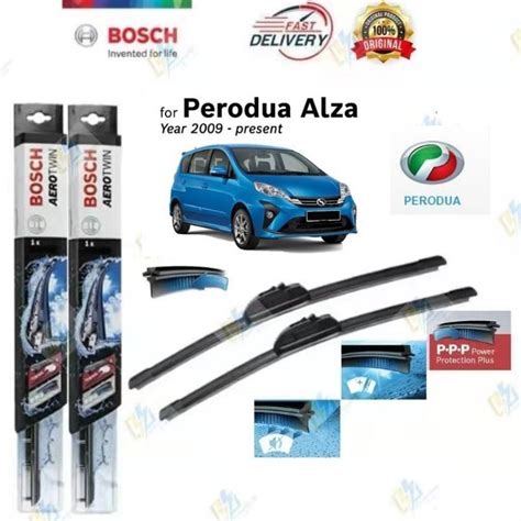 FAST DELIVERY Bosch Aerotwin Retrofit U Hook Wiper Set For Perodua Alza