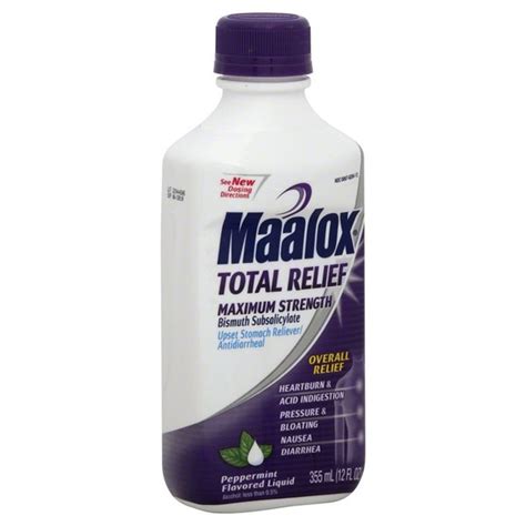 Maalox Upset Stomach Relieverantidiarrheal Maximum Strength