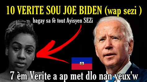 Joe Biden Gro V Rit Sou Lavi L Ayisyen Yo Sezi Youtube