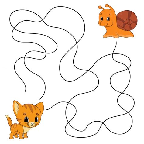 Premium Vector | Maze game for kids