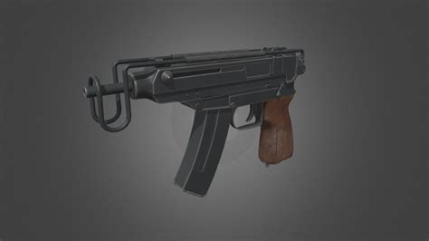 Gameready submachine gun Vz. 61 Scorpion - Buy Royalty Free 3D model by ...