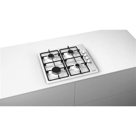 Bosch Series 2 58cm 4 Burner Gas Hob White Pbp6b2b60 Appliances Direct