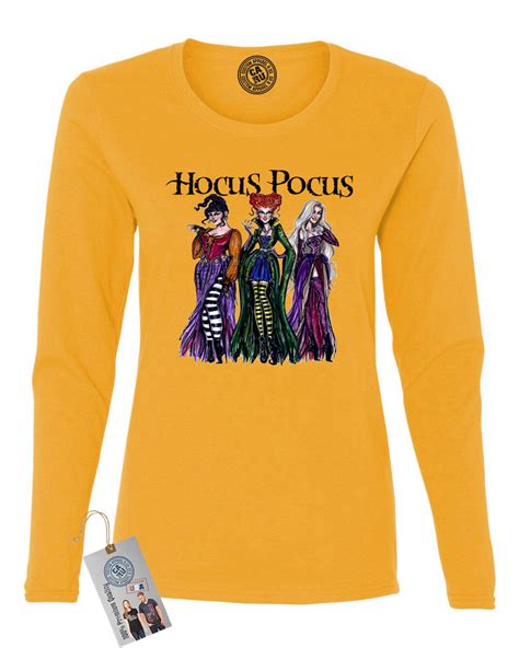 Custom Apparel R Us Womens Long Sleeve Shirt Top Hocus Pocus Shirt