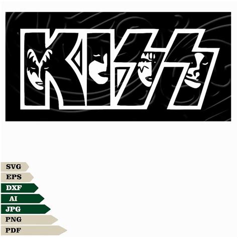 Kiss Band Svg File,Kiss Music Band Vector File,Kiss Logo Svg For Tattoo ...