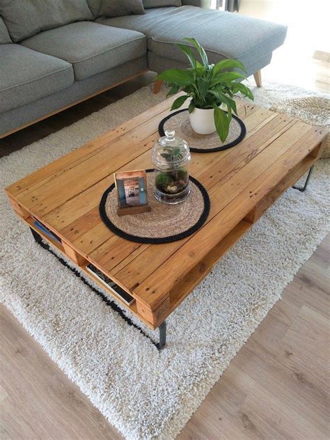 Table Basse Palette Diy Facile Faire Soi M Me Clem Atc Table