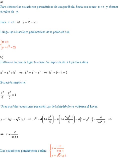 Problemas resueltos de paramétricas