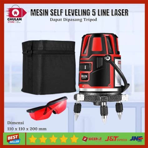 Promo Mesin Self Leveling Pengukur Dimensi Line Laser Red Beam