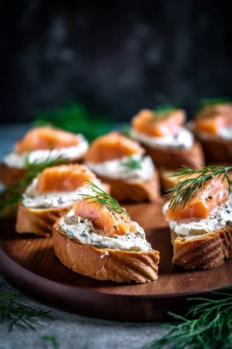 Lachs Crostini Perfekte Häppchen zu Sekt