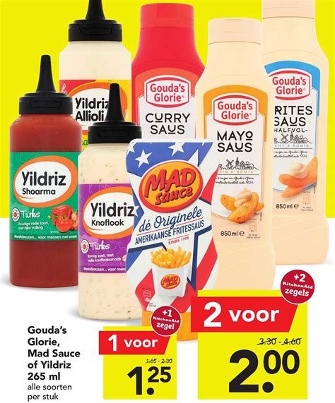 Gouda S Glorie Mad Sauce Of Yildriz 265 Ml Aanbieding Bij DEEN