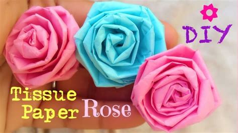 How To Make Tissue Paper Roses Very Easy Diy Paper Roses Folded