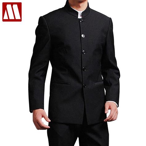 Jacket Pants Men Formal Business Suits Pants Chinese Tunic Suits