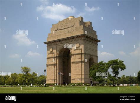 india gate architect edwin lutyens  delhi india asia stock photo