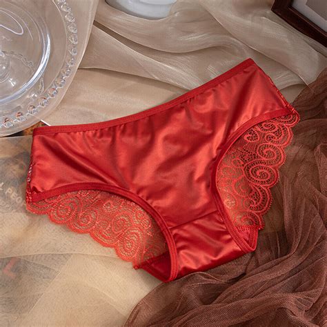 Satin Slip G String Höschen Unterwäsche Tangas Bequem Atmungsaktiv