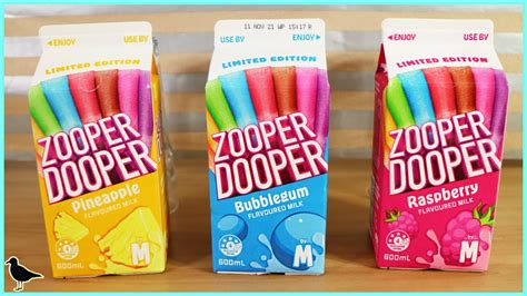 Zooper Dooper Flavoured Milks Review Bubblegum Pineapple And Raspberry