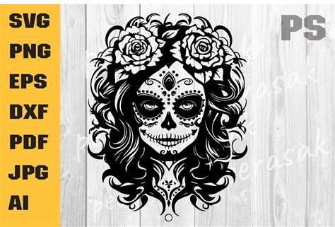 I Am The Storm Svg Half Sugar Skull Graphic By Ilukkystore · Creative Fabrica