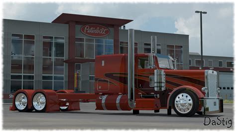 Peterbilt Custom Orange Show Skin Racedepartment