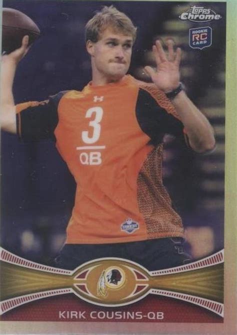 Topps Chrome Refractor Kirk Cousins Rc For Sale Online Ebay