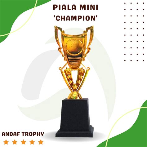 Jual Piala Mini Figur Champion By Andaf Trophy Shopee Indonesia