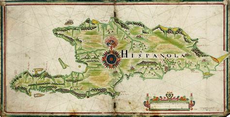 1653 map of Hispaniola / Nicolas Comberford