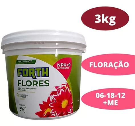 Fertilizante Granulado Forth Adubo Fertilizante Forth Flores Flora O