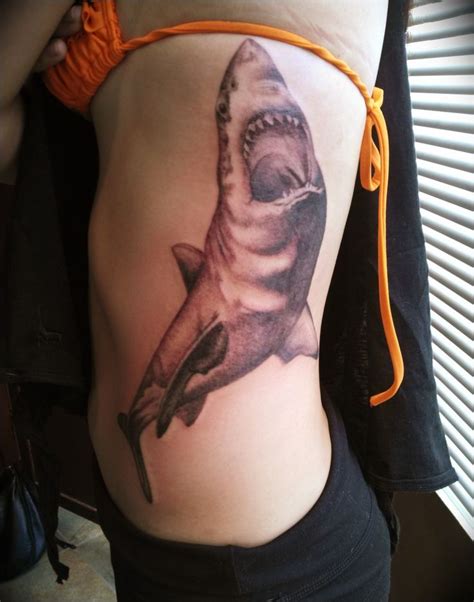 Great White Shark Tattoo By Tom Furey Of Flying Dutchman Studio Antioch