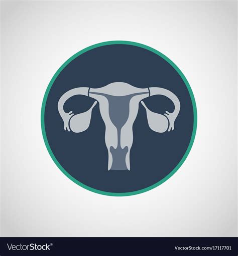 Cervical Cancer Icon Logo Royalty Free Vector Image