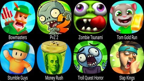 Bowmasters Pvz Zombie Tsunami Tom Gold Run Stumble Guys Money