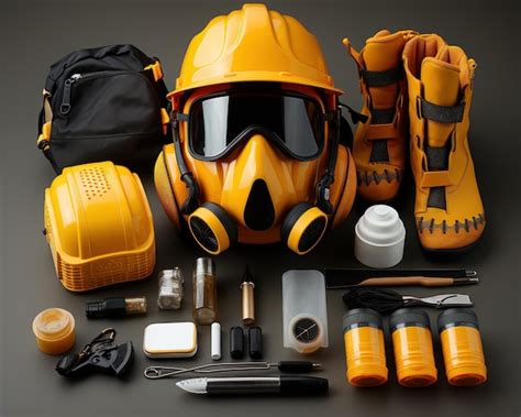 premium photo  complete set  construction equipment construction image