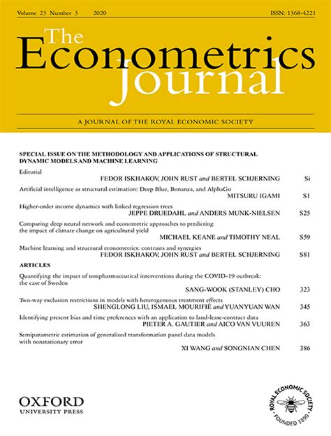 The Econometrics Journal Oxford Academic