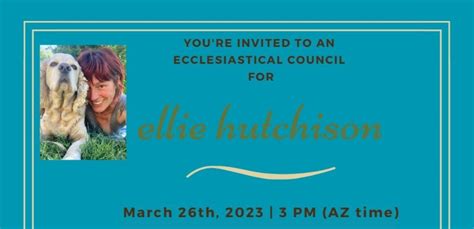 Ecclesiastical Council For Ellie Hutchison — Southwest Conference United Church Of Christ