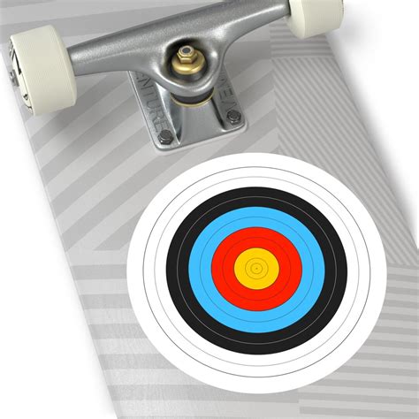 Round Bullseye Sticker Decal For Target Practice Archery Hunting All Weather Vinyl Material