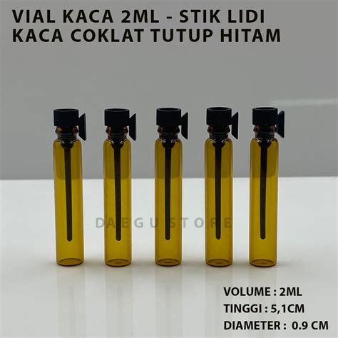 Jual Vial AMBER 2ml Botol Kaca Tester Sample Parfum Stick Lidi