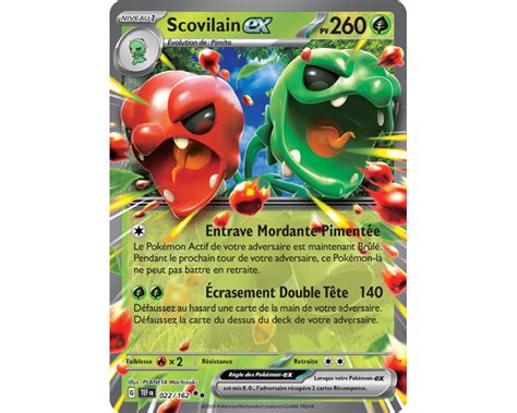 Scovilain Ex Pv Carte Double Rare Carlate Et Violet