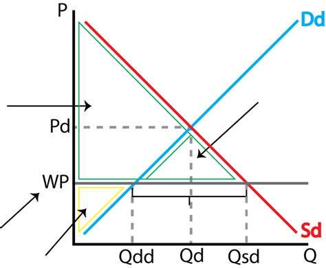 AP Econ Unit 2 World Price Graph 2 Diagram Quizlet