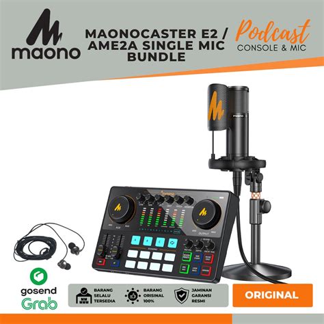 Jual MAONOCASTER E2 SINGLE MIC BUNDLE MAONO AME2A RECORDING LIVE