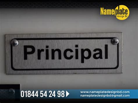 School And College Principal Room Name Plate Signage In Bangladesh