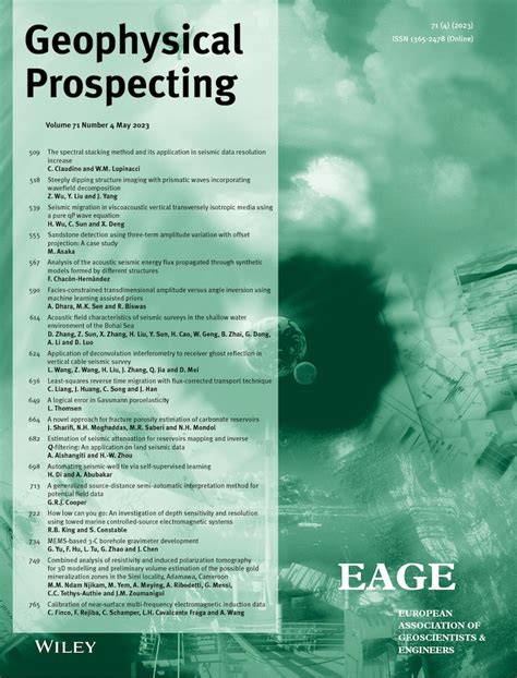 Geophysical Prospecting Vol No