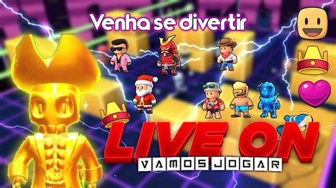 LIVE DE STUMBLE GUYS VENHA JOGAR COMIGO AO VIVO 13 YouTube