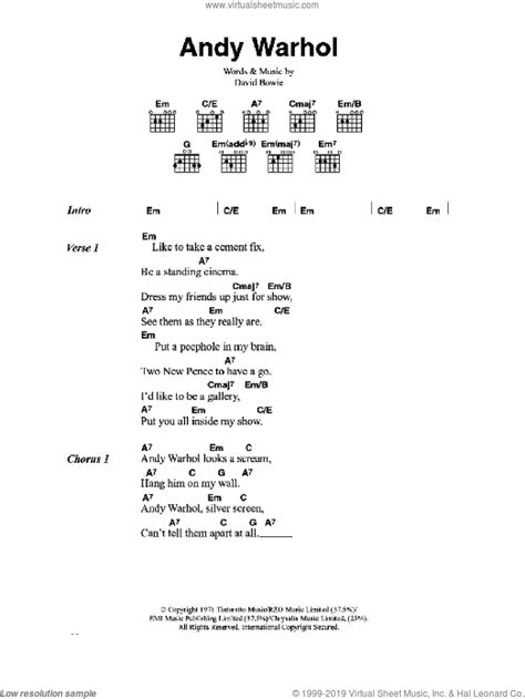 David Bowie Guitar Chords