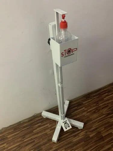 Mild Steel Floor Mounted Foot Operated Hand Sanitizer Dispenser At Rs