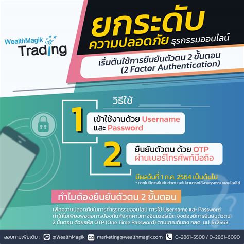 วิธีการยืนยันตัวตน 2 ขั้นตอน 2 Factor Authentication หรือ 2fa