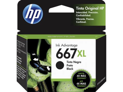 Cartucho De Tinta HP 667XL Negro Alto Rendimiento Advantage Original