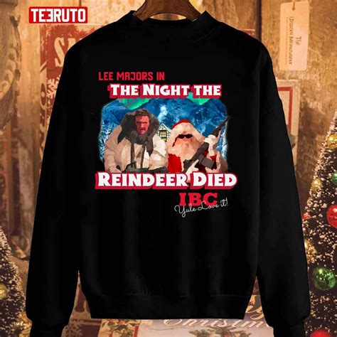 Lee Majors In The Night The Reindeer Died Lee Majors Scrooged Unisex ...