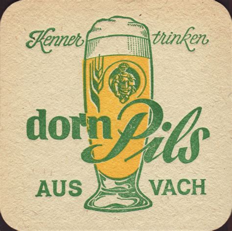 Beer Coaster Coaster Number 1 1 Brewery Dorn Brau City Furth