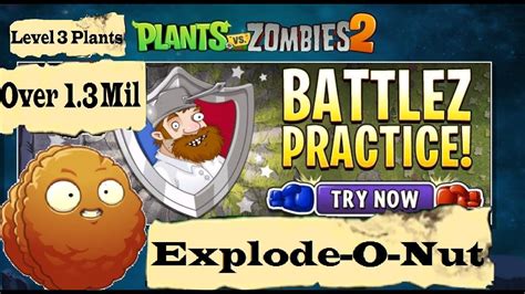 Plants Vs Zombies 2 Battlez Season 2 Explode O Nut Practice Room PvZ