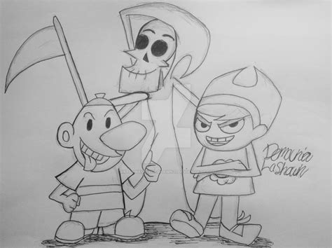 The Adventures Of Billy N Mandy Sketch Ink By Artdemaurialashawn21 On