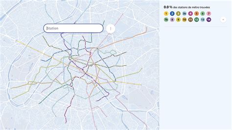 Ce jeu vous met au défi de citer de tête les 309 stations du métro