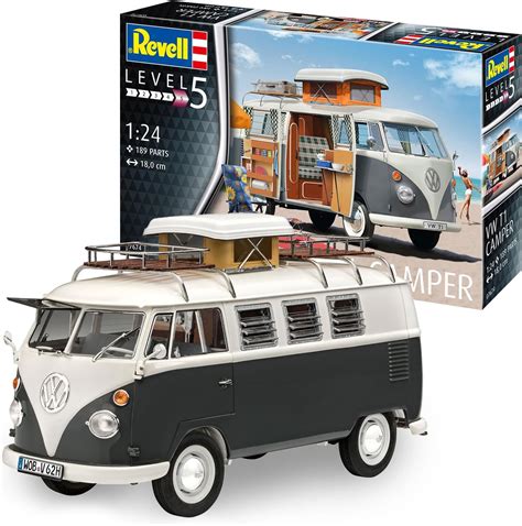 Revell 7674 07674 VW T1 Camper Automodell Bausatz 1 24 Volkswagen