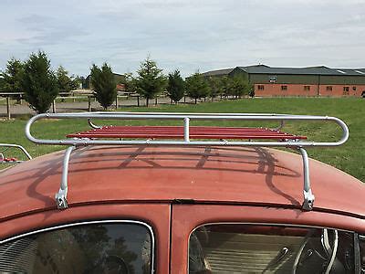 VW Classic Beetle NLA VW Roof Rack Powder Coating With Wood Slats C9649